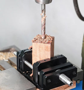Ganwei Self Centering Woodworking Clamp Vise MGO-000-0167 CNC Aluminum Alloy Compact Design V Trough Precision Alignment Drill Press Tool