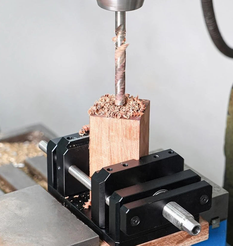 Ganwei Self Centering Woodworking Clamp Vise MGO-000-0167 CNC Aluminum Alloy Compact Design V Trough Precision Alignment Drill Press Tool