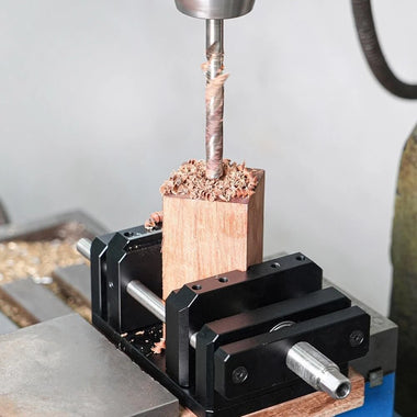 Ganwei Self Centering Woodworking Clamp Vise MGO-000-0167 CNC Aluminum Alloy Compact Design V Trough Precision Alignment Drill Press Tool