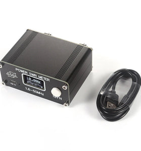 Digital SWR Power Meter 150W 1.6-50MHz USB Type-C High Accuracy Multiple Display Modes Built-in Lithium Battery