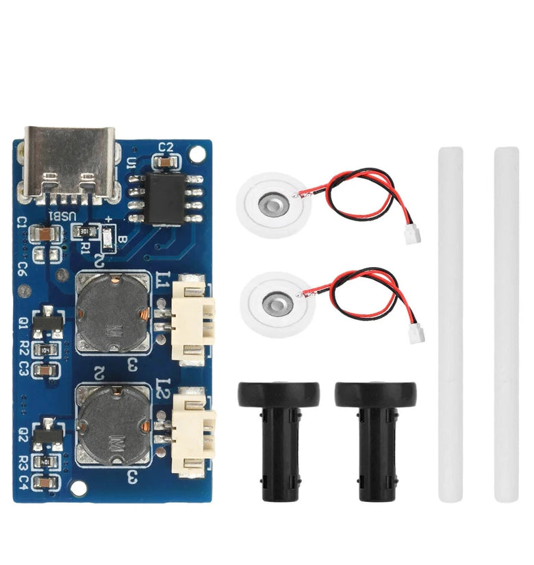 DC 5V Intelligent Humidifier Module Dual Spray Electrified Direct Type-C Interface Mist Control Board DIY Electronics Kit