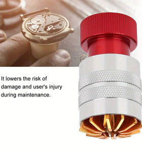 Watch Repair Tool Kit Chrome Vanadium Steel Adjustable Case Opener Acrylic Crystal Removal Lightweight Non Slip Pattern Portable Repair Accessories