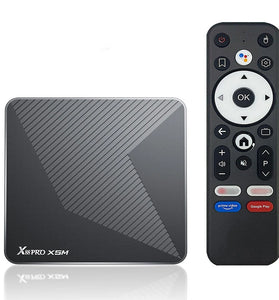 X88 PRO X5M 2+16G Android 14.0 TV Box UHD 3D 8K Amlogic S905X5M Quad-Core Media Player Support WiFi6 & bluetooth 5.0 1000M Smart Set Top Box with Voice Remote Control