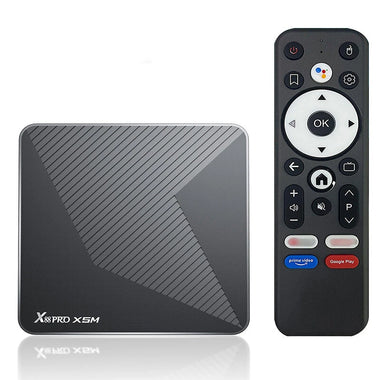 X88 PRO X5M 2+16G Android 14.0 TV Box UHD 3D 8K Amlogic S905X5M Quad-Core Media Player Support WiFi6 & bluetooth 5.0 1000M Smart Set Top Box with Voice Remote Control