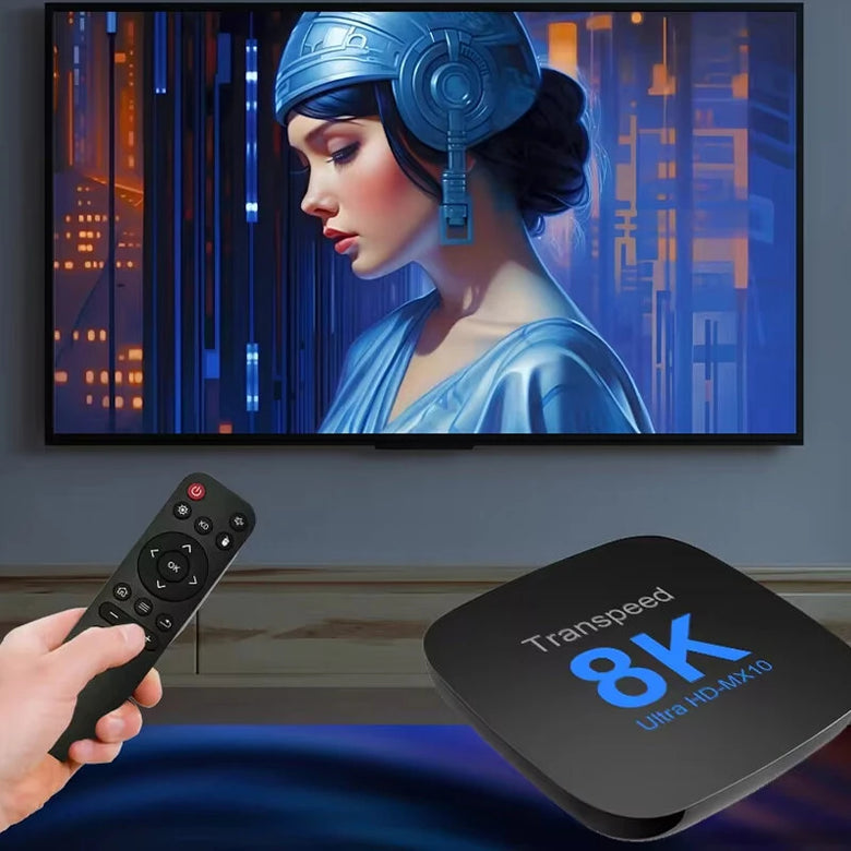 Transpeed 2+16G Android 13.0 TV Box ATV Dual Wifi with TV Apps 8K Video BT5.0+ RK3528 4K 3D Voice Media Player Set Top Box