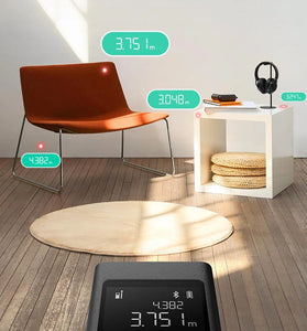 Xiaomi Mi Smart Laser Distance Meter Black - Accurate Measuring Tool for Home and Construction with Long Range and Bluetooth Connectivity