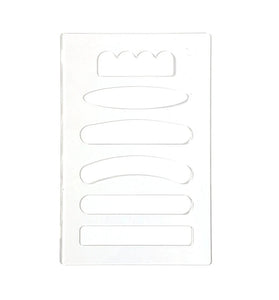 6-in-1 Acrylic Woodworking Handle Router Template Guide 6 Styles Clear Precision Craft Tool Compact Lightweight for DIY Projects