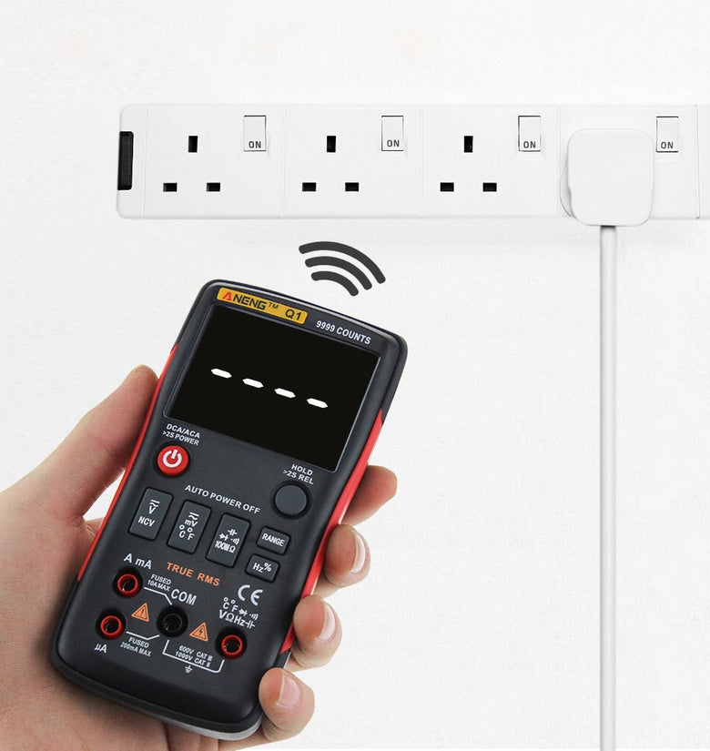 ANENG Q1 9999 Counts True RMS Digital Multimeter AC DC Voltage Current Resistance Capacitance Temperature Tester Auto/Manual Raging with Analog Bar Graph