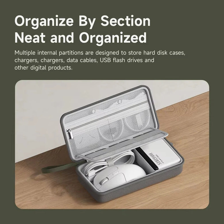 HAGiBiS Digital Storage Bag Portable Travel Pack Hard Shell Electronic Organizer Bag Pouch Carry Case for Cable Charger Mouse Power Bank