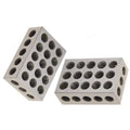 1-2-3" (25-50-75mm) Metric System Ultra Precision Parallel Blocks Set 23 Holes Iron Gauge Block Tool Kit