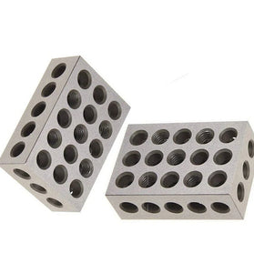 1-2-3" (25-50-75mm) Metric System Ultra Precision Parallel Blocks Set 23 Holes Iron Gauge Block Tool Kit