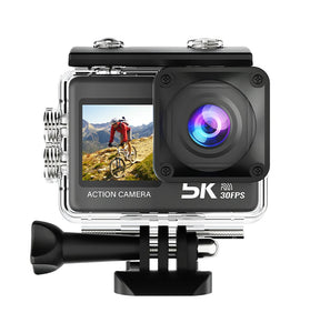AUSEK M60TR 5K Action Camera Touch Screen Sports Camera Anti-Shake HD Shooting Outdoor Cycling Recorder Skiing Fishing Camera