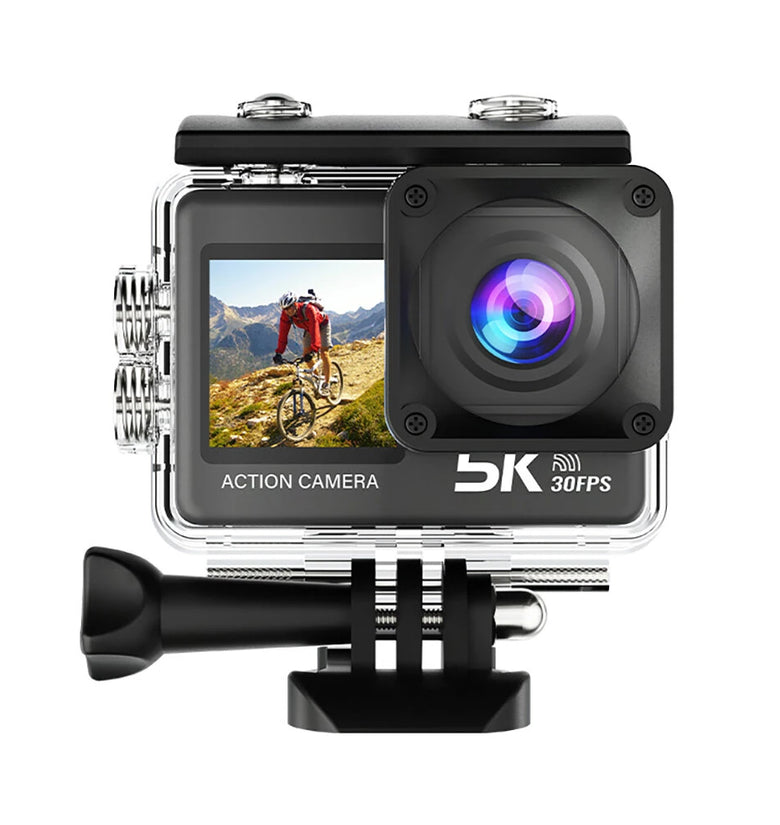 AUSEK M60TR 5K Action Camera Touch Screen Sports Camera Anti-Shake HD Shooting Outdoor Cycling Recorder Skiing Fishing Camera