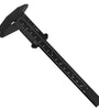 ETOPOO 6 Inch/ 150 mm Mini Plastic Caliper Double Scale Measuring Tool Rectangular Vernier Caliper Fast Read Sliding Gauge Ruler for Eyebrow Stencil Makeup Student School Office Home