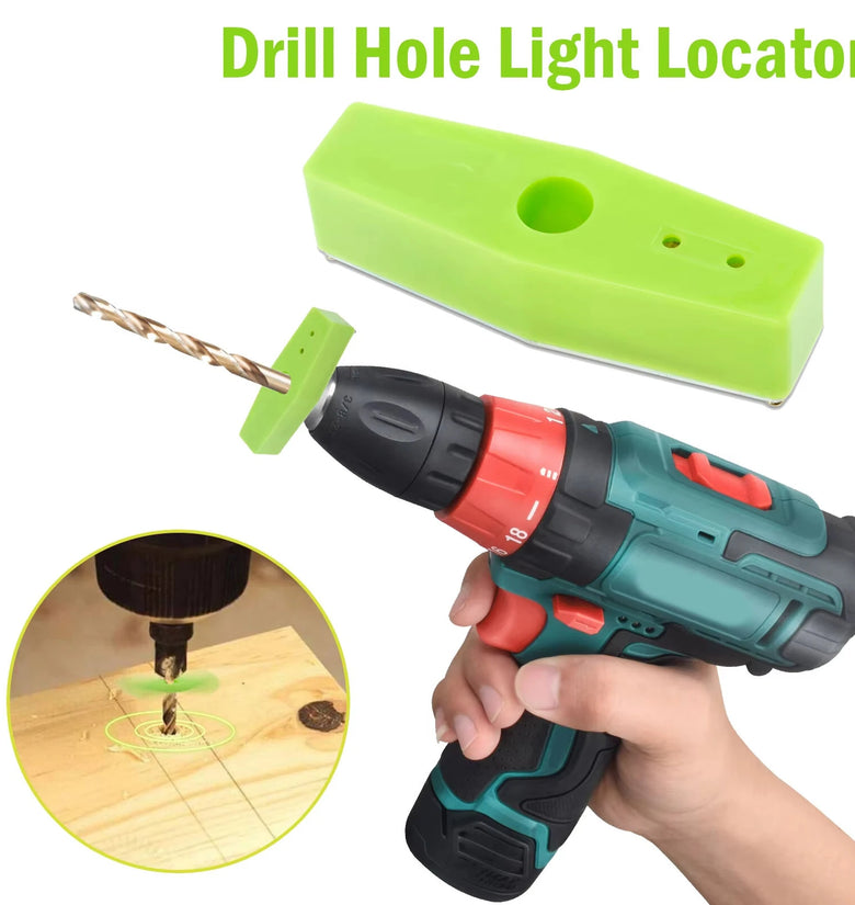 Drill Hole Position Light Locator Plastic Drill Guide Light Locator No Blocking Viewing Drill Bit Hole Punching Light Locator