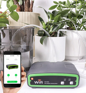 WiFi Smart Double Pump Automatic Watering Device Mobile Phone Remote Control Timing Setting Low Noise Balcony Flower Gardening Potted Watering Irrigation Machine