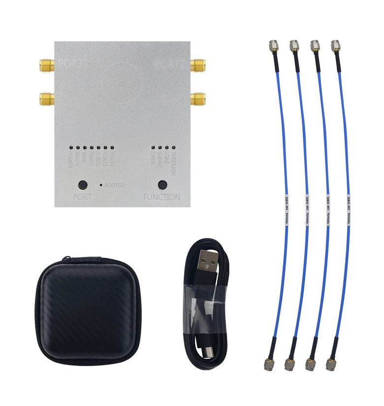 LibreCAL/LibreVNA 6GHz USB Vector Network Analyzer 100kHz to 6GHz High Accuracy 50 Dual Port SMA Connector Portable RF Testing Device