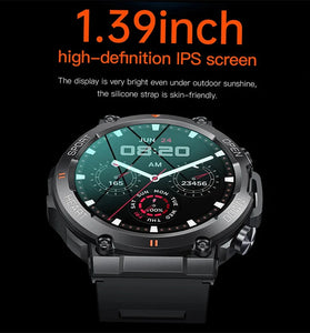 K56Pro 1.39inch HD Screen bluetooth Call Heart Rate Blood Pressure Blood Oxygen Monitor Sleep Monitoring Multi-sport Modes Music Playback Life-grade Waterproof Smart Watch