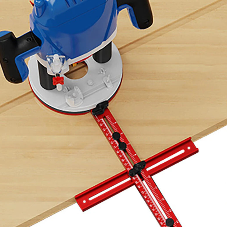 BOHAN 4 in 1 Router Milling Groove Bracket Aluminum Alloy Circle Cutting Jig with 120-650mm Rdius for Woodworking Trimming Machine