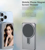 Magnetic Phone Selfie Monitor Screen for Smartphone Rear Camera Selfie with bluetooth Button Vlog Live Stream for iPhone Android Phone