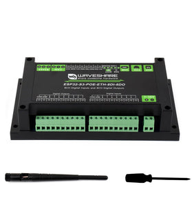 ESP32-S3 Industrial Control Board 8 Channel Input Output Controller with WiFi Bluetooth CAN Ethernet RS485 PoE IoT Function