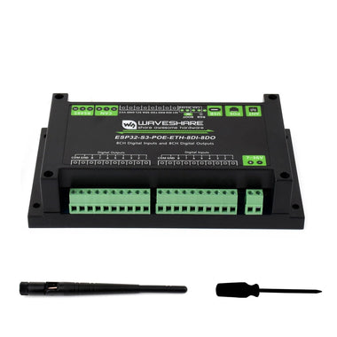 ESP32-S3 Industrial Control Board 8 Channel Input Output Controller with WiFi Bluetooth CAN Ethernet RS485 PoE IoT Function