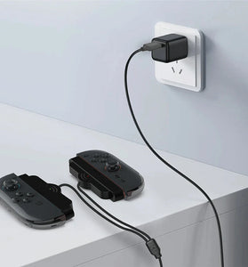 GP-377 Switch2 Left and Right Handles Charging Cable 2-in-1 Switch Joy-con Handles Braided Cable