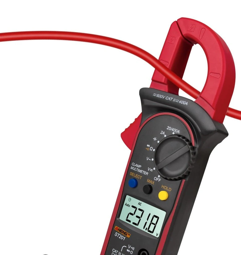 ANENG ST201 Digital Multimeter Clamp Ammeter Transistor Tester Capacitor Tester Power Test Automotive Voltage Tester
