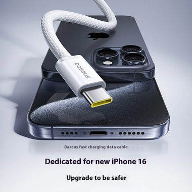 Baseus Dynamic4 PD100W Type-C to Type-C Cable PD3.0 Fast Charging Data Transmission Copper Core Line 1M/2M Long for iPhone 16 16 Pro 15 Pro Max for Xiaomi 15 Pro for Samsung Galaxy S25 Ultra