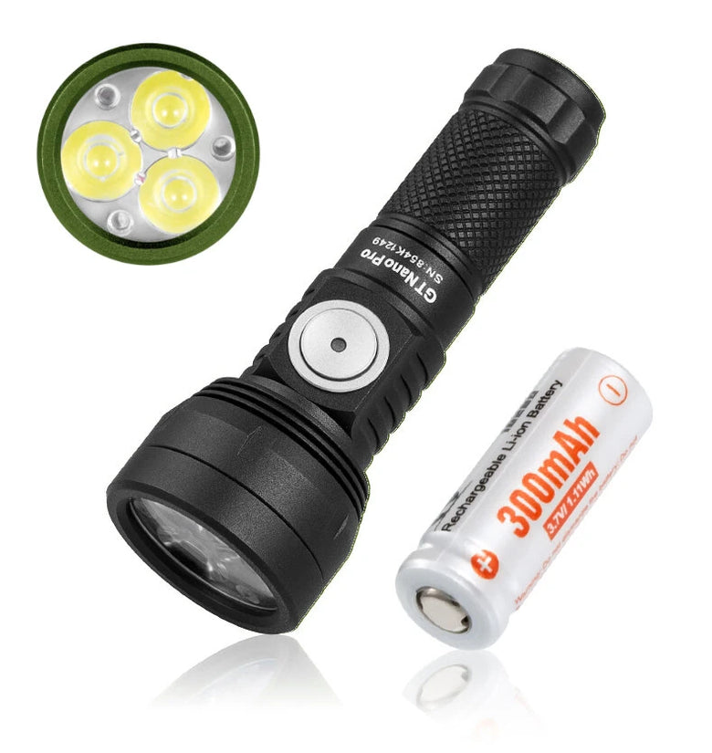 Lumintop GT NANO PRO V3.2 1700 Lumen 160M Compact LED Keychain Flashlight With 10300 Battery Mini Powerful LED Torch Camping Light