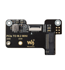 Raspberry Pi 5 PCIe to M.2 Mini Adapter Board Supports NVMe Protocol M.2 Solid State Drive High-speed Reading/Writing