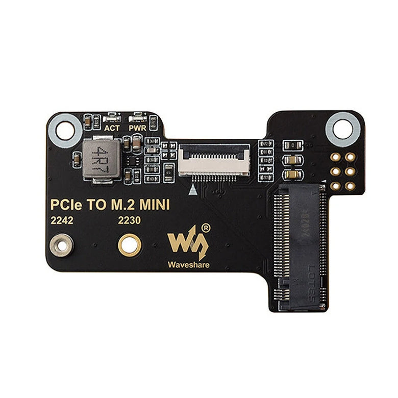 Raspberry Pi 5 PCIe to M.2 Mini Adapter Board Supports NVMe Protocol M.2 Solid State Drive High-speed Reading/Writing
