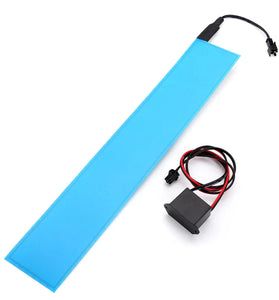 12x2 Inch 12V Flexible Electroluminescent Tape EL Panel Backlight Decorations Light with Inverter