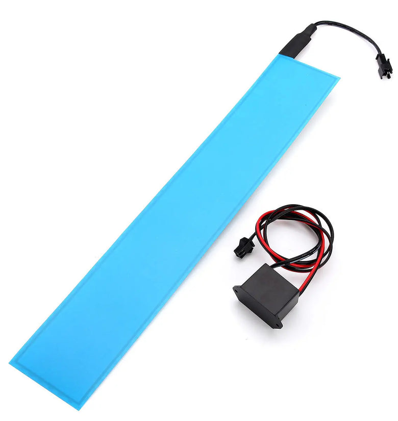 12x2 Inch 12V Flexible Electroluminescent Tape EL Panel Backlight Decorations Light with Inverter