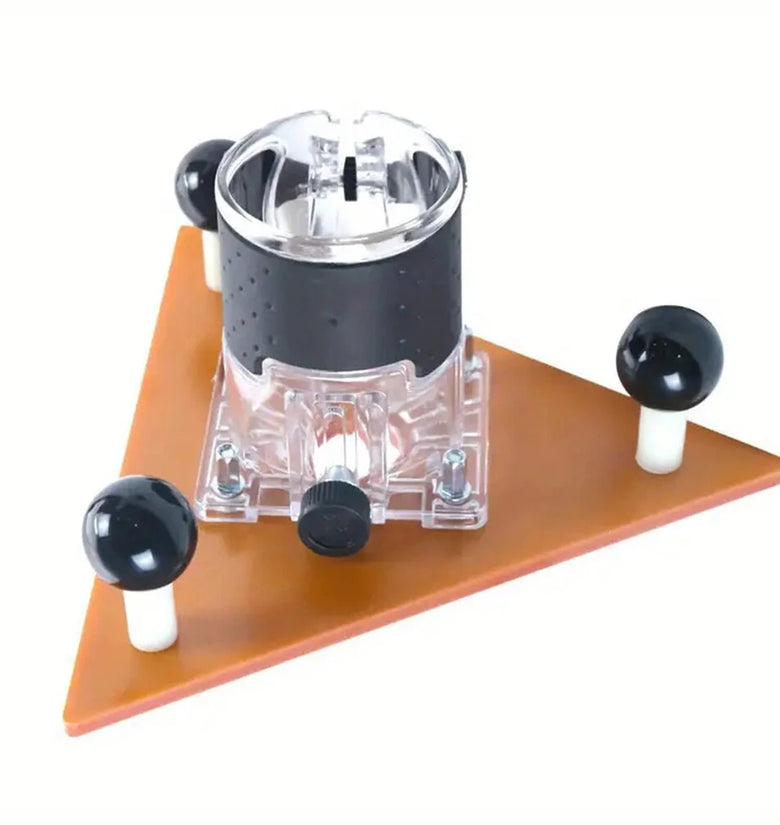 Woodworking Milling Groove Balance Board Flip Plate Trimming Machine Router Base Triangular Plate For Slotting And Chamfering