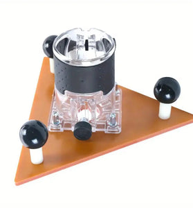 Woodworking Milling Groove Balance Board Flip Plate Trimming Machine Router Base Triangular Plate For Slotting And Chamfering