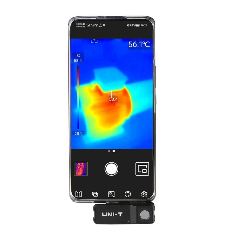 UNI-T Thermal Camera UTi120Mobile UTi120MS 120  90 Infrared Thermal Imager for iOS & Android Phone Thermal Imaging Camera
