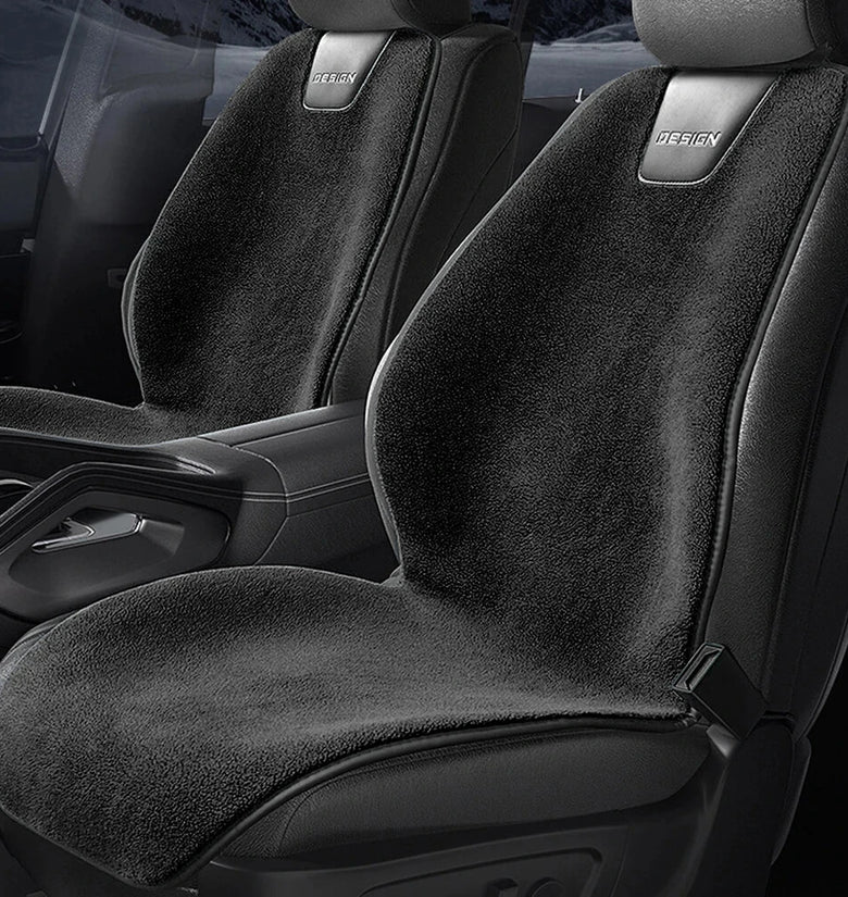 12V Winter Car Heating Cushion Vehicle Electric Plush Warm Mat Car Heating Pad Flush Electric Seat Heater 3-Level Adjustable Winter Seat Cushion Quickly Heating