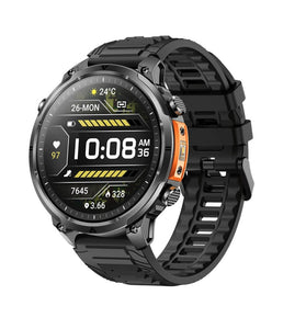MK100 1.7-inch HD Screen GPS Built-in Flashlight Altitude and Air Pressure 720mAh Massive Battery bluetooth Call Heart Rate Blood Oxygen Monitor Sleep Monitoring Multi-sport Modes 1ATM Waterproof Smart Watch