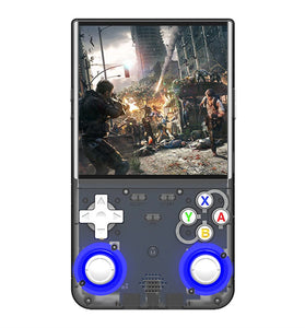 R36 Ultra 128G Open Source Handheld Game Console Built in 30000+Games 4-inch IPS Screen RK3326 Chip Dual 3D RGB Joysticks Retro Gaming Console Supports WiFi Multiplayer