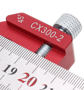 Enjoywood Line Scribe Ruler 45 90 Degree Adjustable Stainless Steel Woodworking Tool Locator 12 Inch Length Versatile for Precise Measurement and Drawing