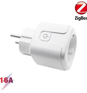 Tuya Zigbe Smart Plug 16A EU Smart Socket With Power Monitoring Voice Control Work with Tuya Smart Life