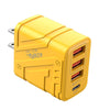AD-67 40W 4-Port USB PD Charger 3USB-A+USB-C PD3.0 QC3.0 Fast Charging Wall Charger Adapter EU Plug US Plug for iPhone 16 15 Pro 14 13 12 Pro Max for Huawei Mate XT for Xiaomi 15pro for Samsung Galaxy Z Flip6