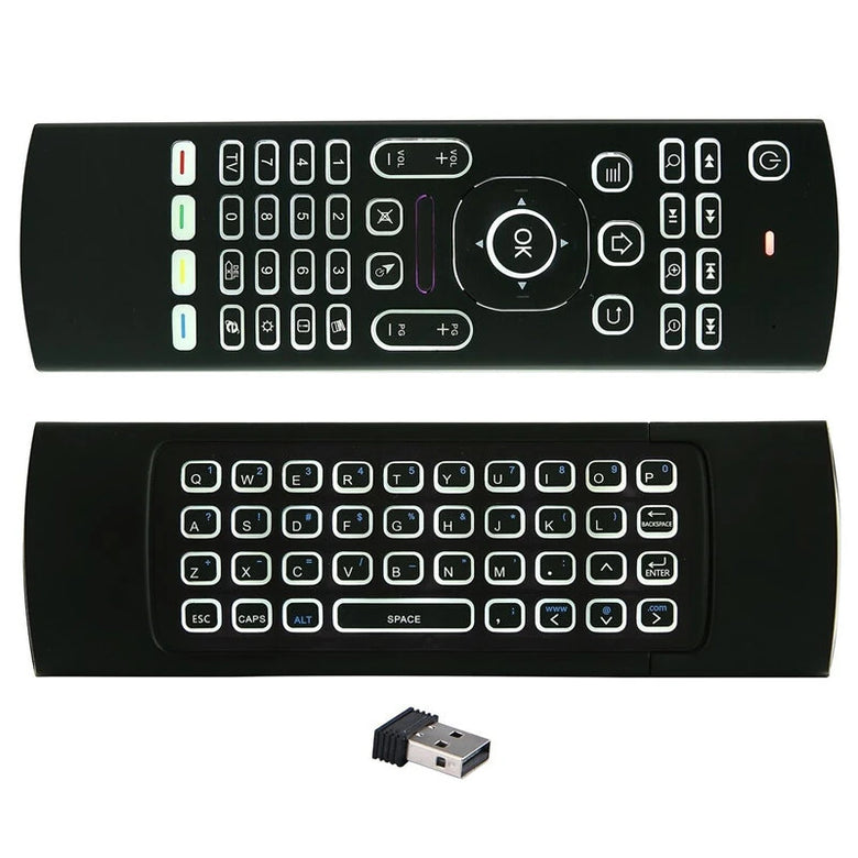 MX3 2.4G Voice Air Mouse with Backlight Wireless Mini Keyboard Remote Control Infrared Learning for Android TV Box PC Gamer Controller