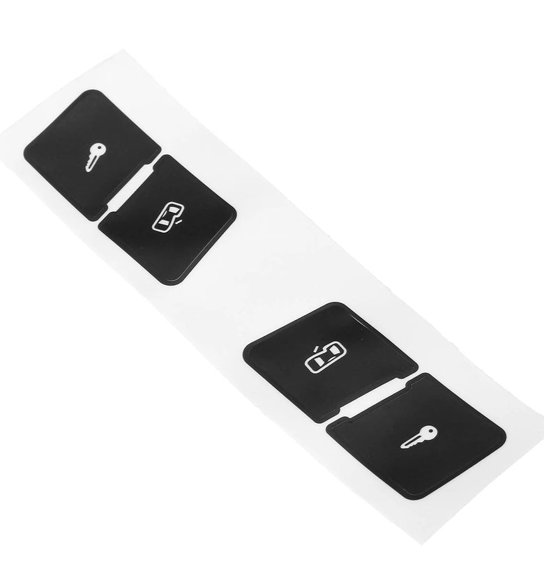 Matte Black Car Door Lock Switch Button Repair Stickers Decals Pin For Audi A3L