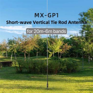 100W 20M-6M Band Shortwave Portable Antenna GP Antenna Vertical Tie Rod Antenna for HAM Radio