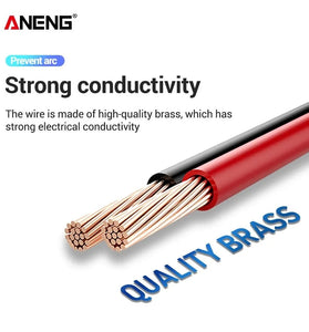 ANENG PT1031 20A 1000V Slicon Rubber Delay Wire Gold Plated Sharp Probe Needles Digital Multi Meter Test Lead