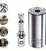 Universal 7-19mm Socket Torque Wrench Head Drill Ratchet Sleeve Wrench Magic Grip Multifunctional Hand Tools
