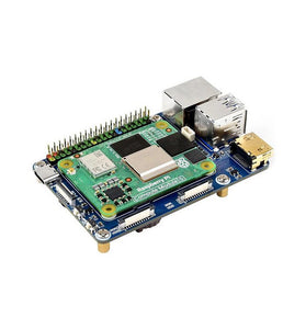 Raspberry Pi Compute Module 5 Expansion Board Dual 4K HD Multimedia Interface USB 3.2 PCIe Gigabit Ethernet GPIO TF Card Slot
