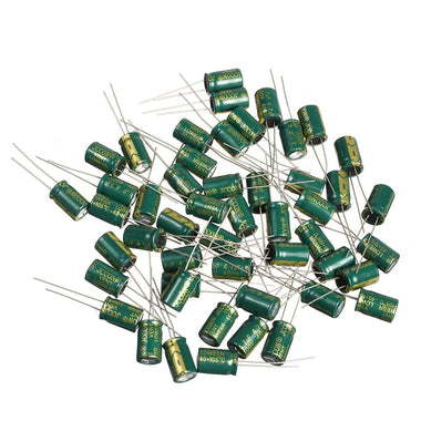 Geekcreit 50PCS 400V 4.7uf High Frequency Low Resistance Power Charger Aluminum Electrolytic Capacitor 8x12mm with Box 400V 4.7F